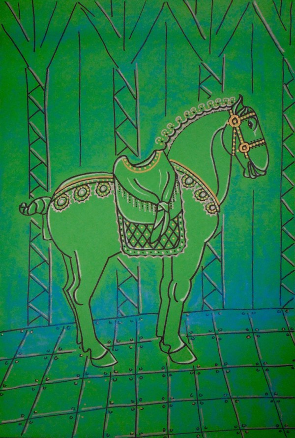 Level IV-Lesson 2: The Chinese Horse (Online Art Lessons for Kids | ArtAchieve)